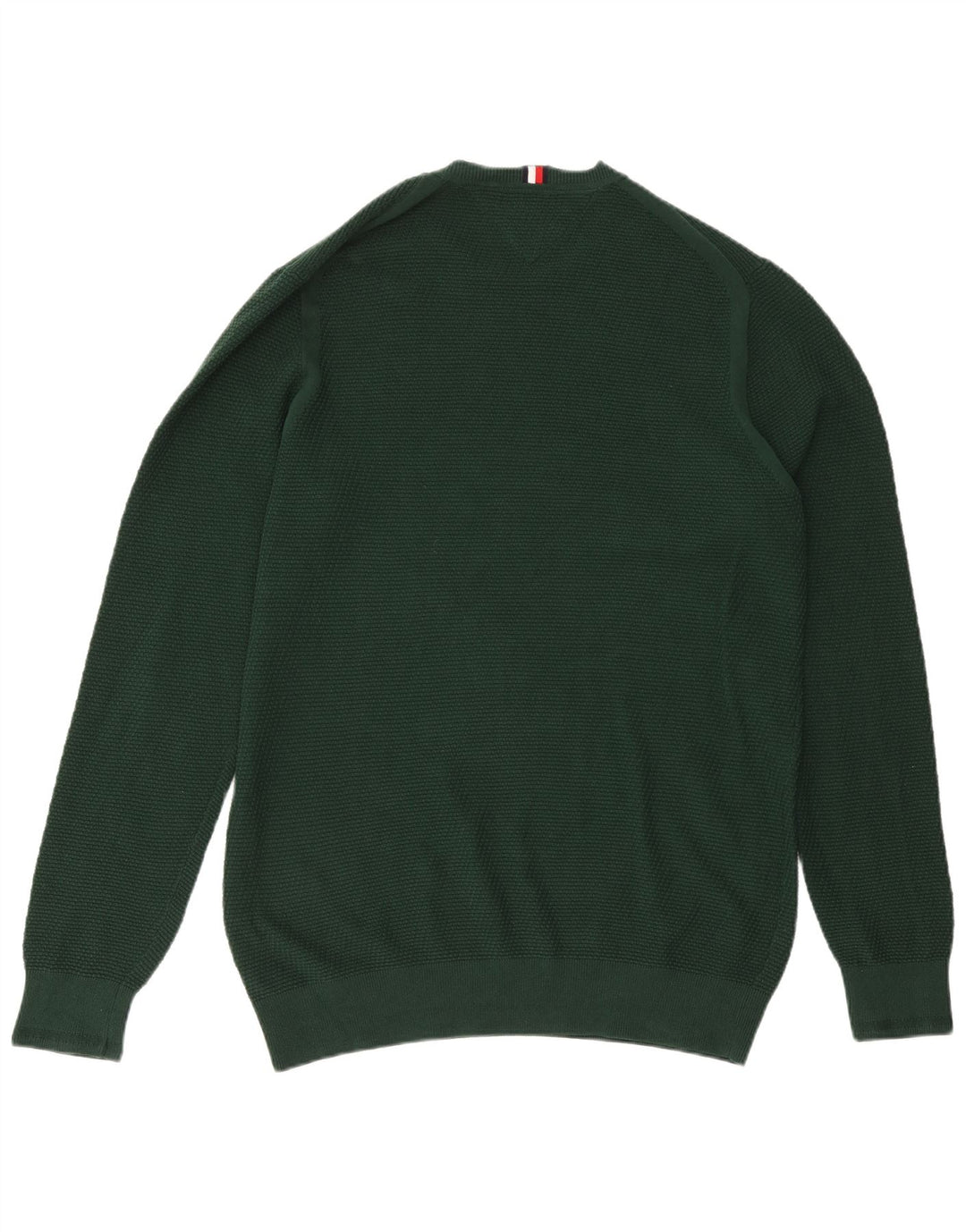 TOMMY HILFIGER Herre sweater med rund hals XL grøn bomuld