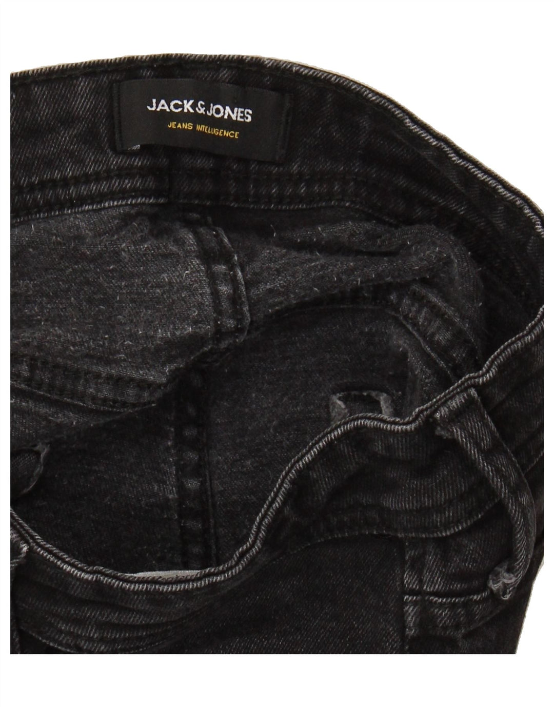 JACK & JONES Mens GLENN Slim Jeans W30 L30 Black Cotton Vintage Jack & Jones and Second-Hand Jack & Jones from Messina Hembry 