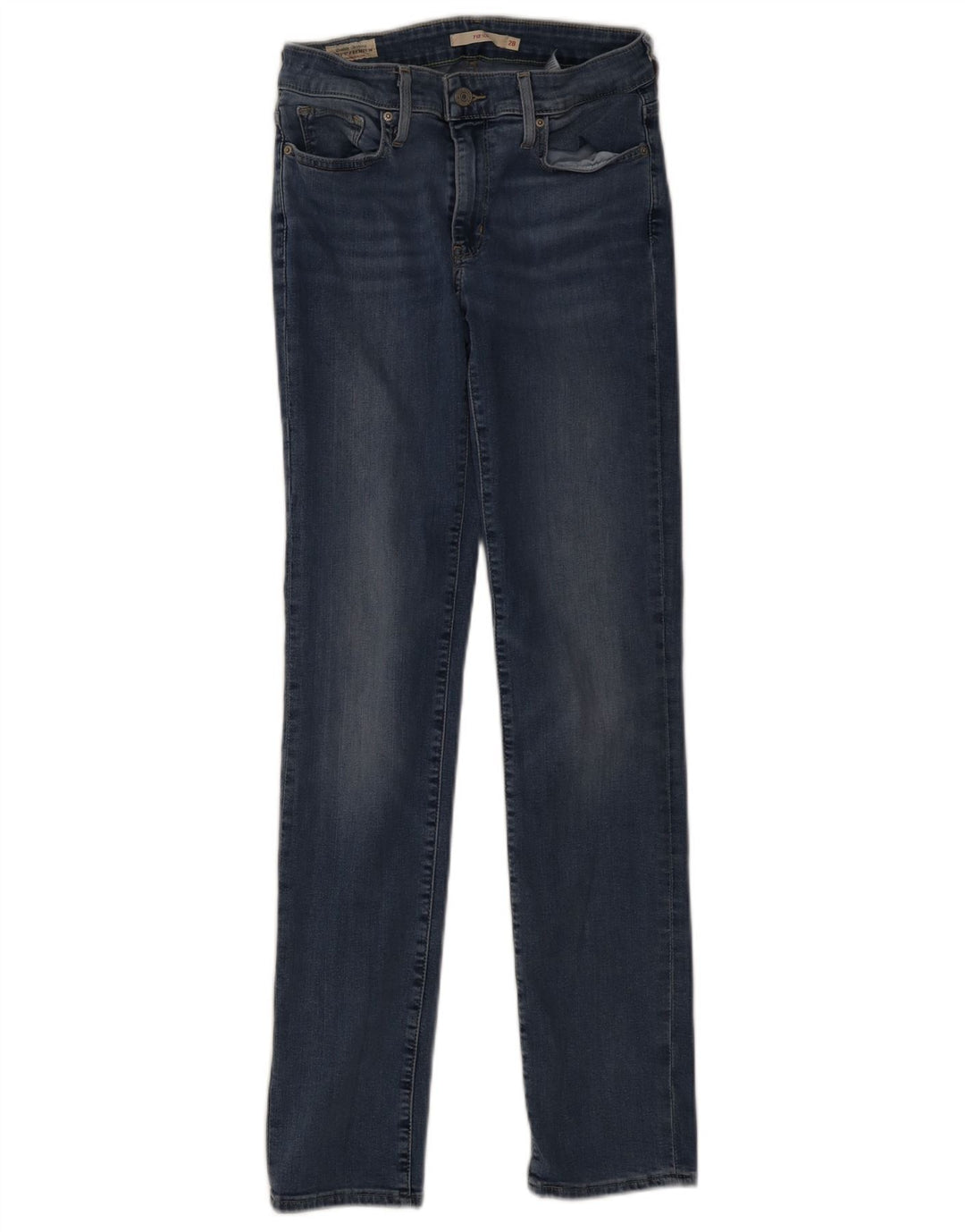 Levi's Dame 712 Slim Jeans W28 L32 Blå Bomuld