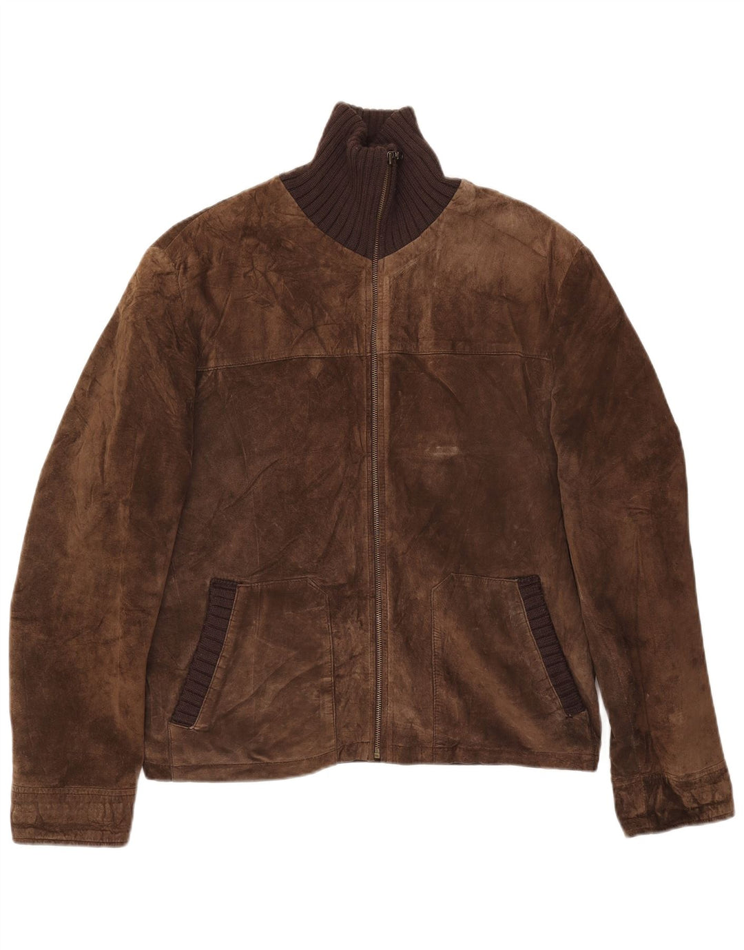 Conbipel Herre ruskindsjakke IT 48 Medium Brun Læder