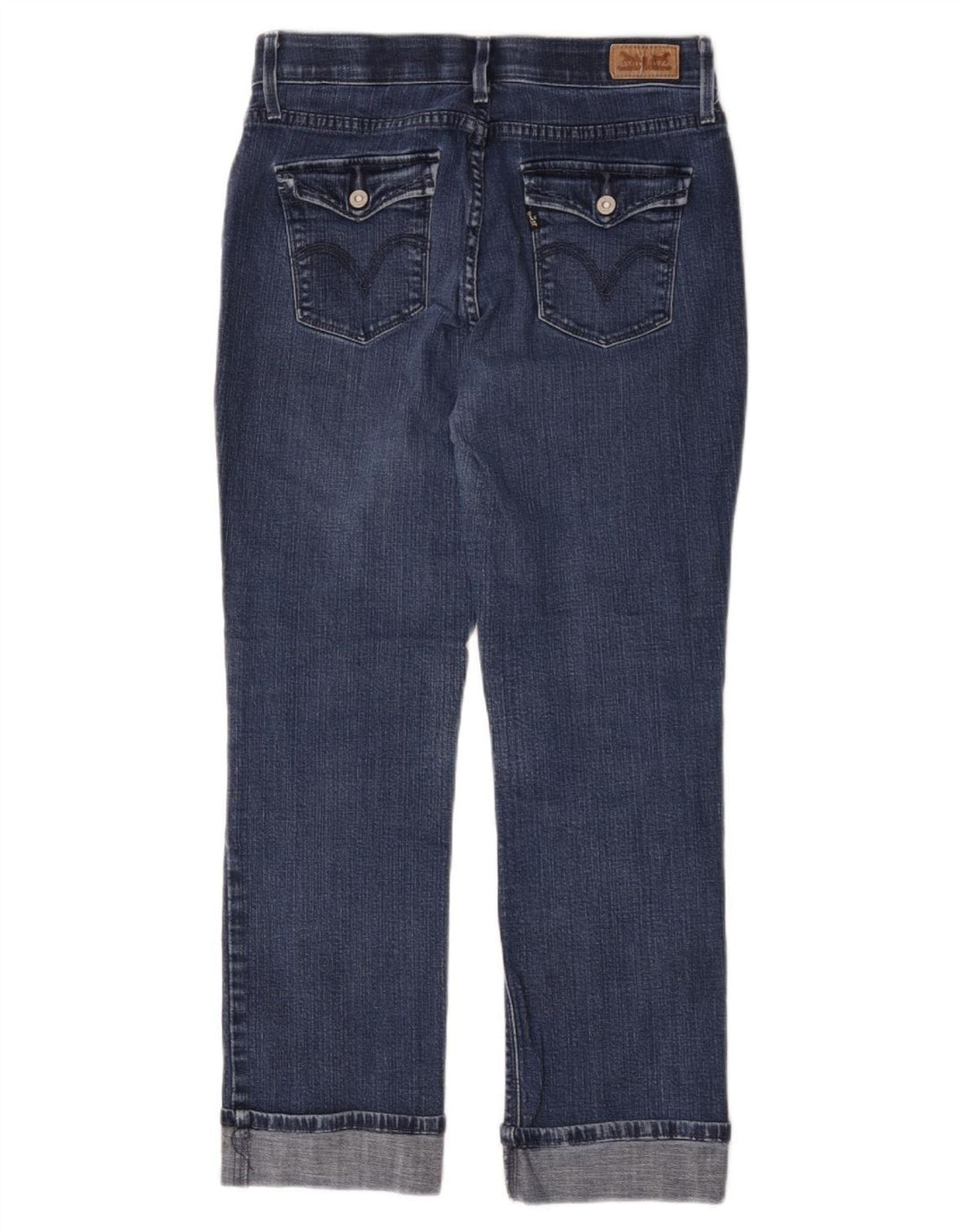 Levi's Lige Jeans til kvinder US 6 Medium W28 L25 Blå Bomuld