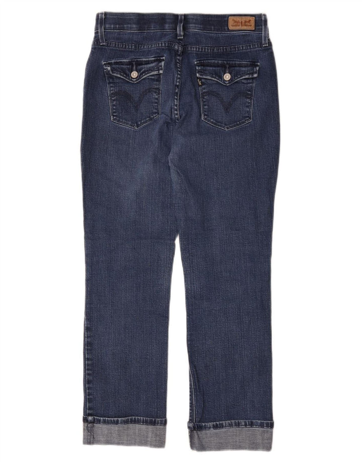 Levi's Lige Jeans til kvinder US 6 Medium W28 L25 Blå Bomuld