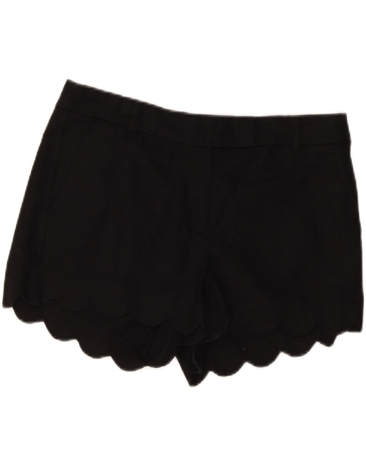 J. CREW Womens Chino Shorts US 10 Large W34 Black Linen Vintage J. Crew and Second-Hand J. Crew from Messina Hembry 