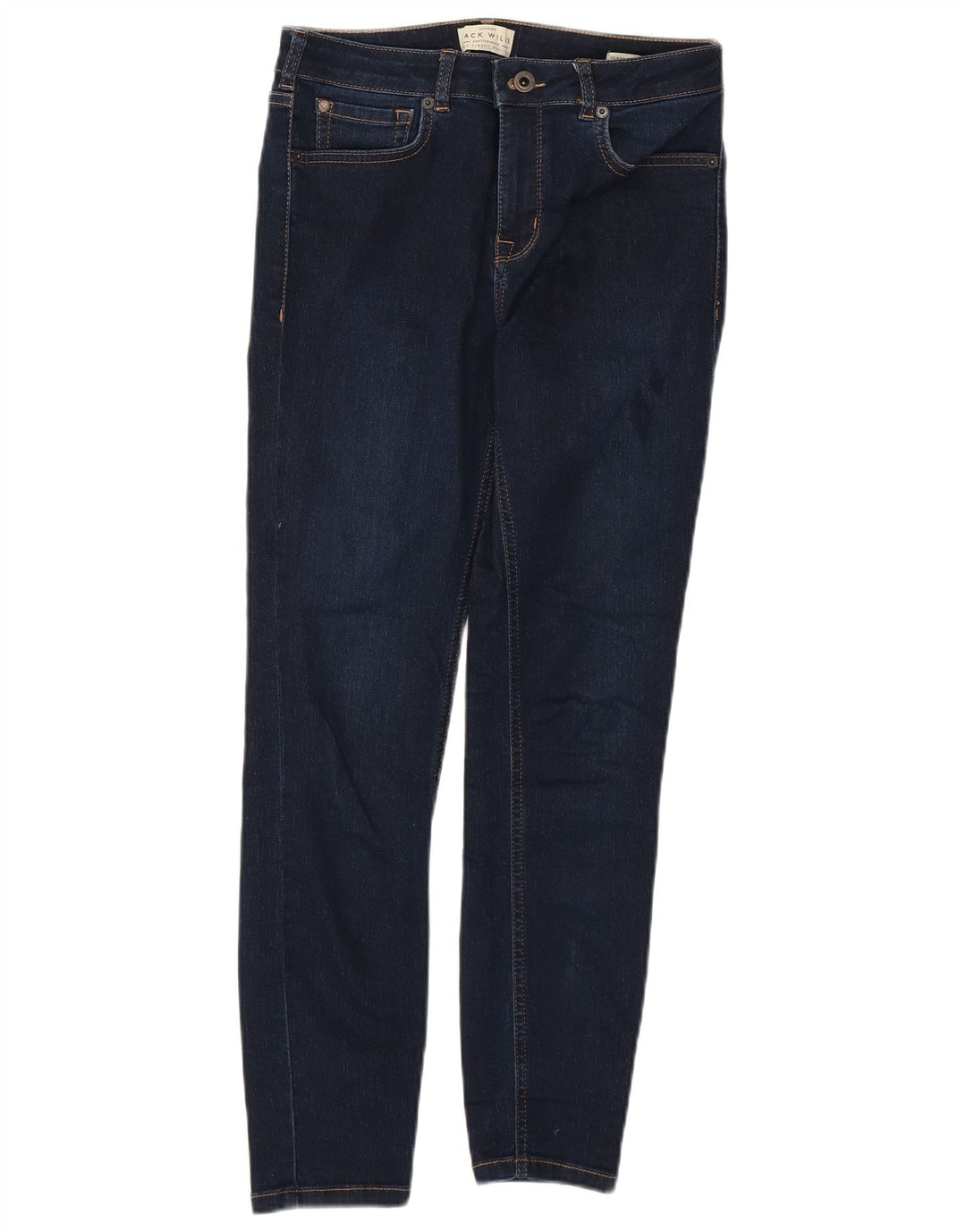JACK WILLS Dame Crop Skinny Jeans W27 L25 Marineblå