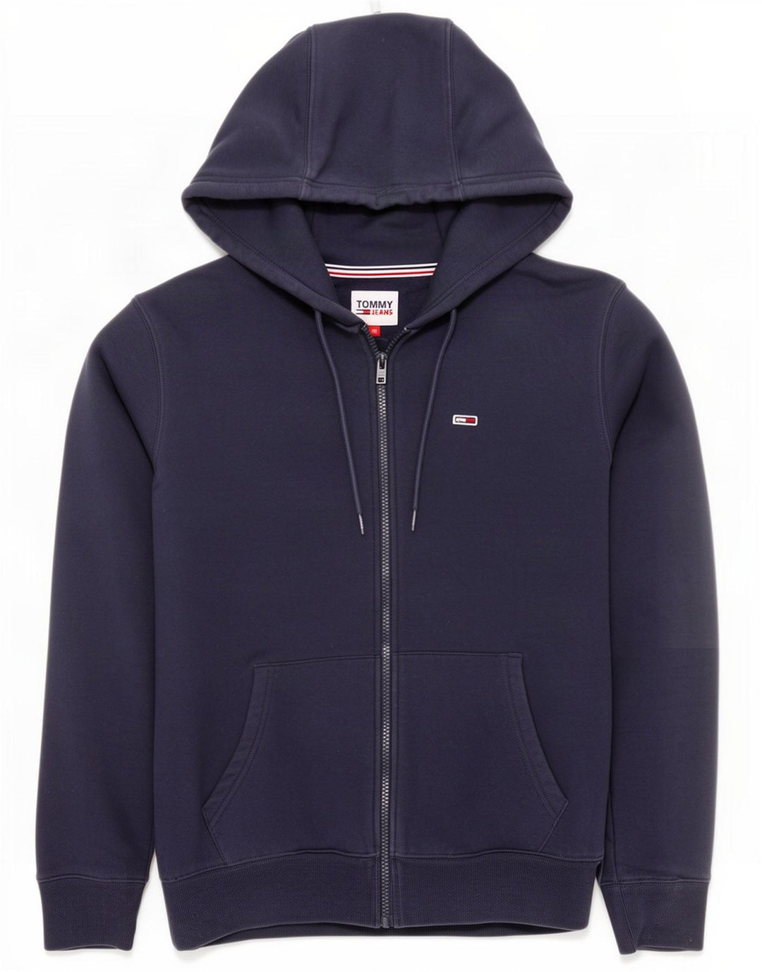 Tommy Hilfiger Herre hættetrøje med lynlås Mellem marineblå bomuld