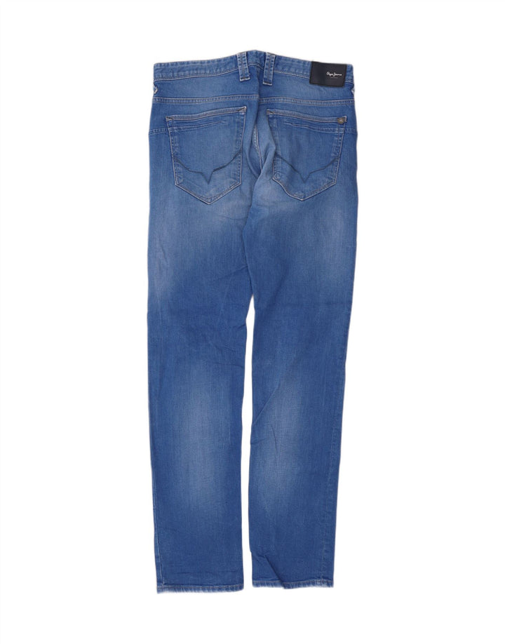 PEPE Jeans Herre Regular Fit Slim Jeans W32 L34 Blå Bomuld