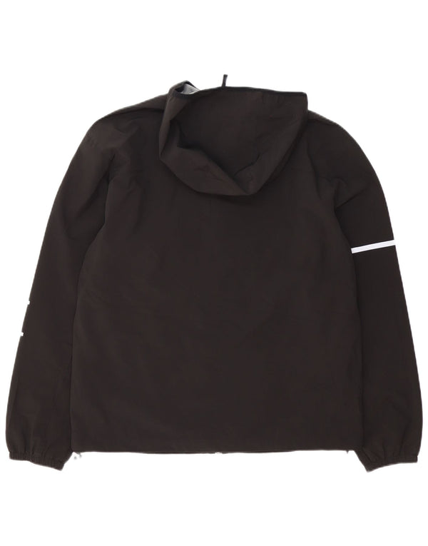 New Balance Herre Grafisk Træningsdragt med hætte Topjakke Medium Sort Polyester
