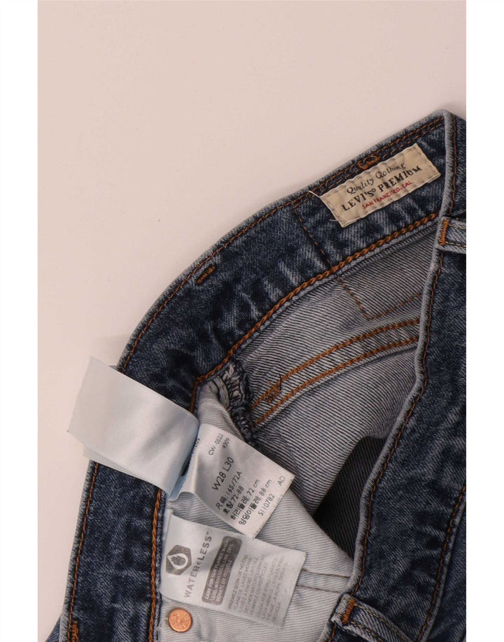 Levi's Dame 512 Slim Tapered Jeans W28 L26 Blå Bomuld