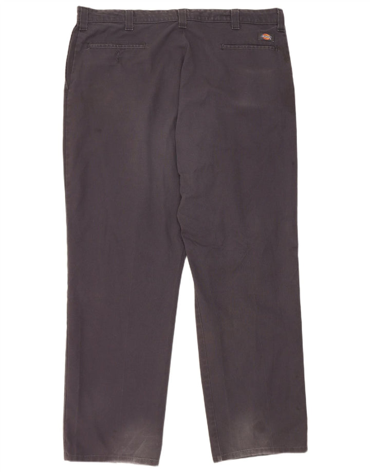 Dickies Straight Chino-bukser til mænd W42 L32 Marineblå polyester
