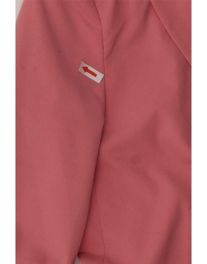 Zara Dame 1 Knap Blazer Jakke EU 34 2XS Pink Polyester