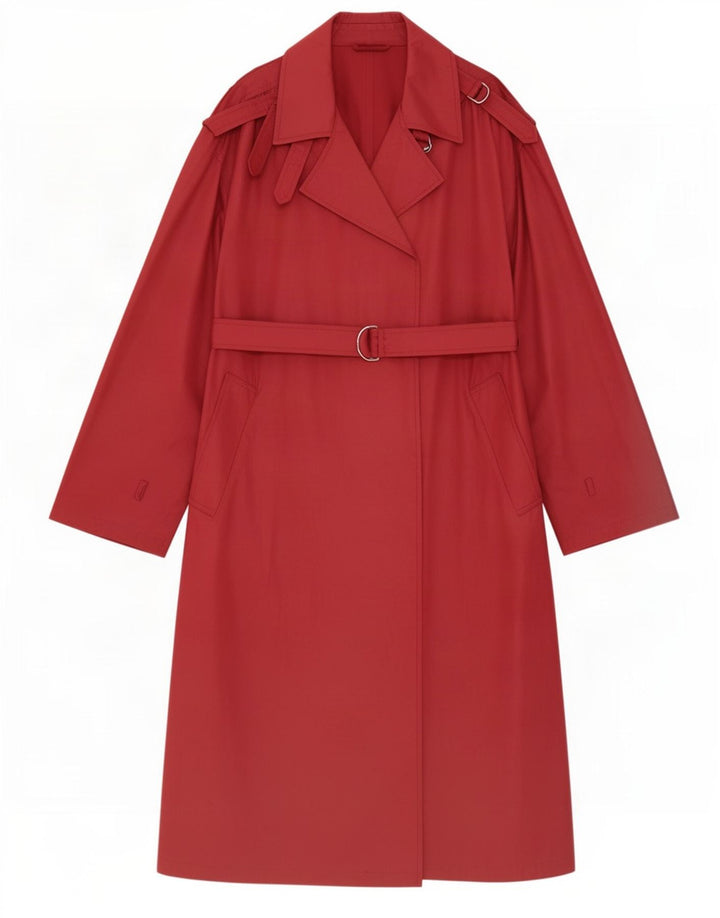 Sealup Dame Trench Coat UK 16 Large Burgundy Polyester
