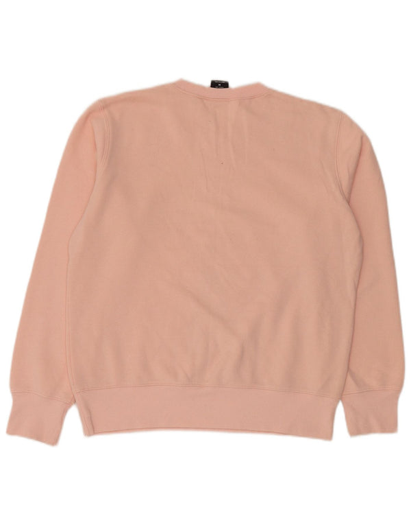 New Balance Dame Loose Fit Sweatshirt Jumper UK 12 Medium Pink