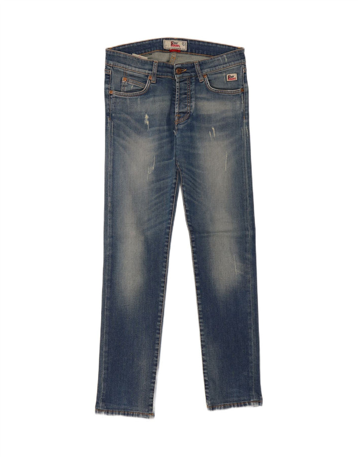 ROY ROGERS Womens Slim Jeans W31 L30 Blue Cotton
