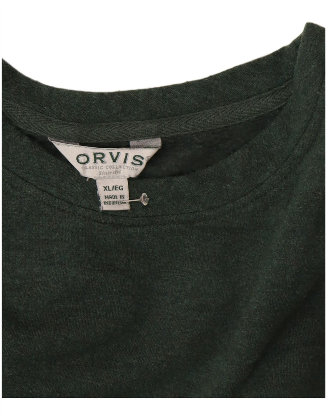 ORVIS Dame Oversized Sweatshirt Jumper UK 18 XL Grøn