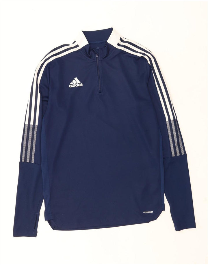 Adidas Aeroready Pullover Træningsdragt Top Medium Navy Blue Colourblock