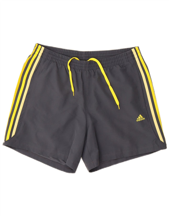 Adidas Herre Climalite Sportshorts Store Grå Polyester