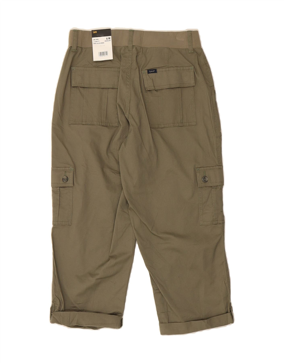 LEE Womens Straight Cargo Trousers US 6 Medium W28 L22 Green Cotton Vintage Lee and Second-Hand Lee from Messina Hembry 