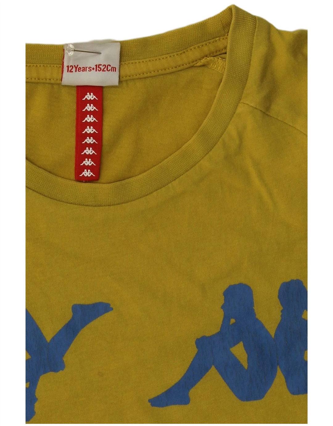 Kappa Boys Grafisk T-Shirt Top 11-12 år Gul