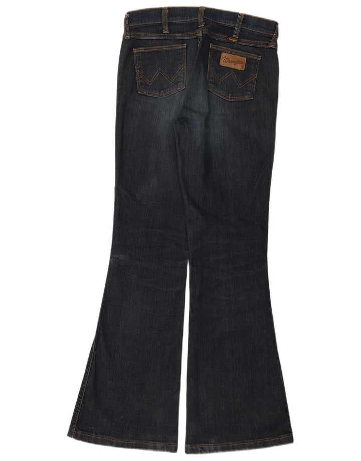Wrangler Dame Flared Jeans W30 L30 Marineblå Bomuld