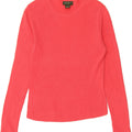 EDDIE BAUER Womens Boat Neck Jumper Sweater UK 12 Medium Red Cotton Vintage Eddie Bauer and Second-Hand Eddie Bauer from Messina Hembry 