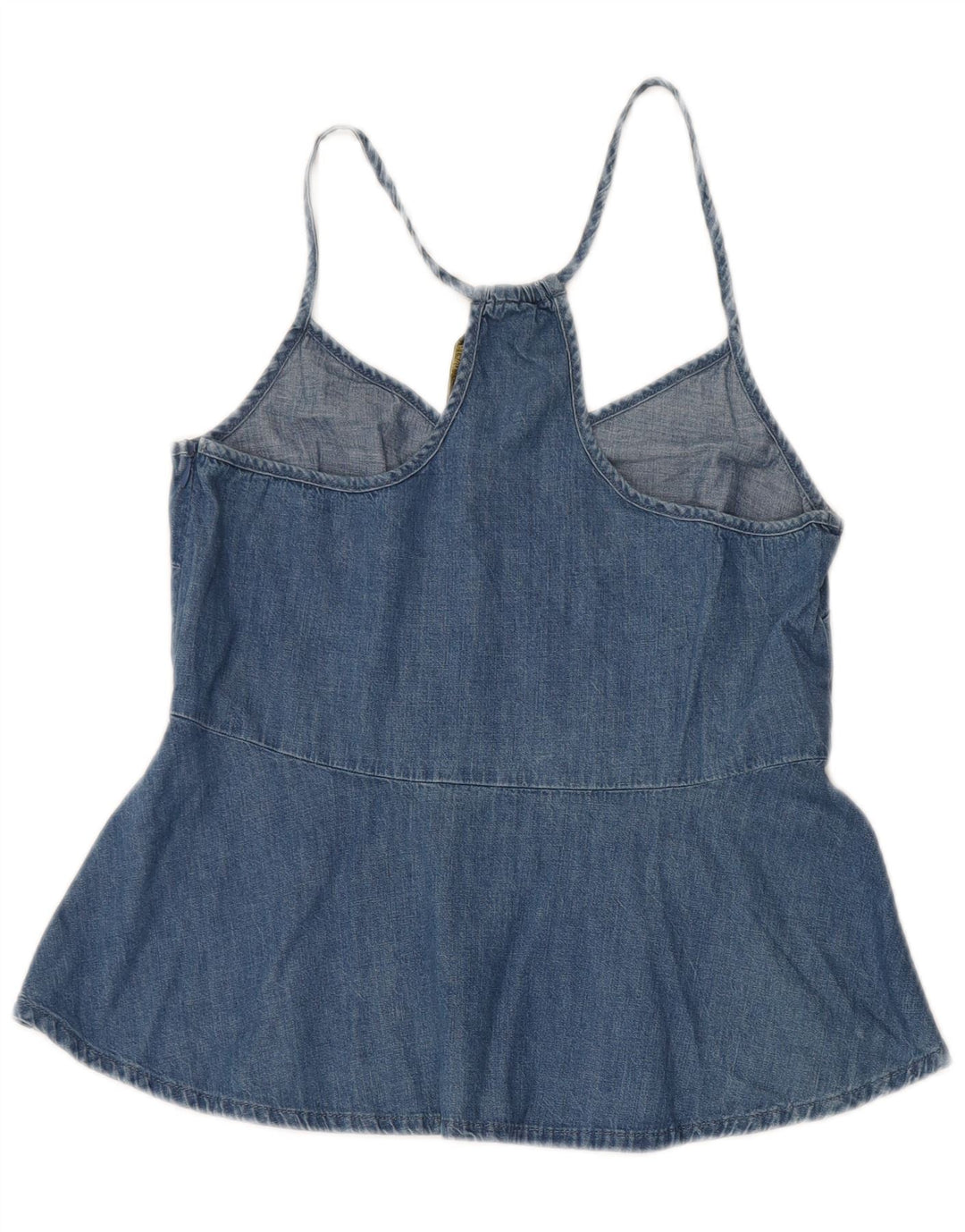 Zara Dame Denim Cami Top UK 12 Medium Blue