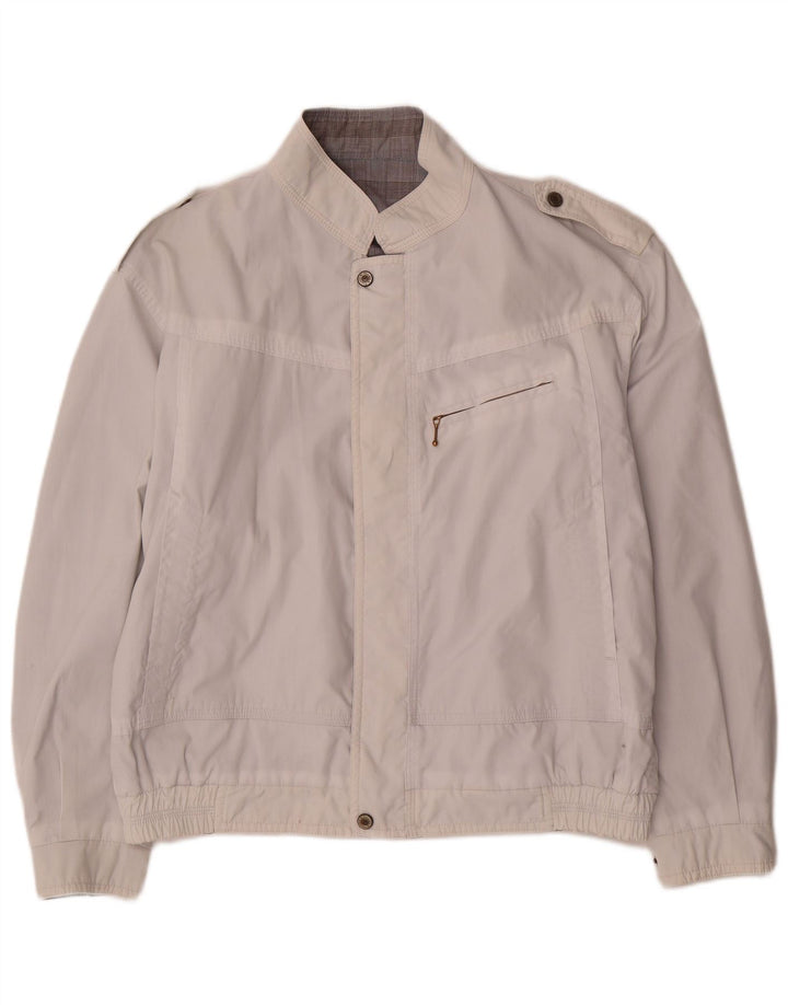 Faciba Herre Militær Vendbar Jakke IT 50 Stor Hvid Polyester