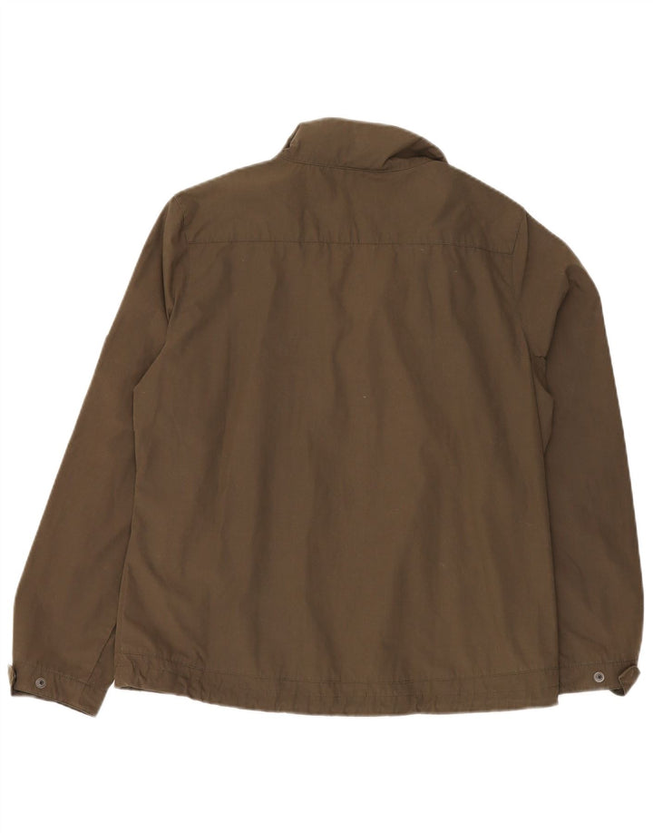 JACK WOLFSKIN Dame vindjakke UK 14/16 Stor Khaki Polyester
