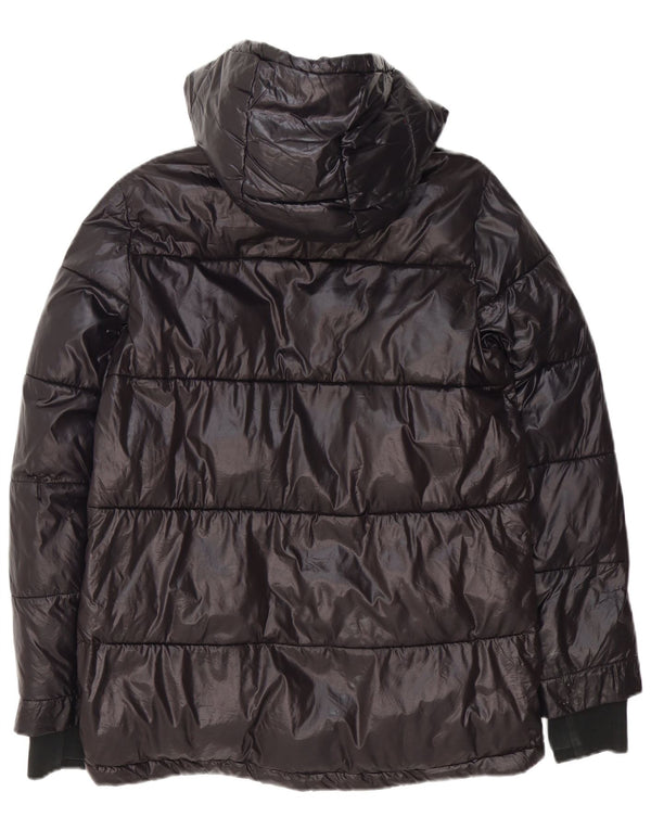 Michael Kors Herre hættepolstret jakke UK 38 Medium Sort Polyester