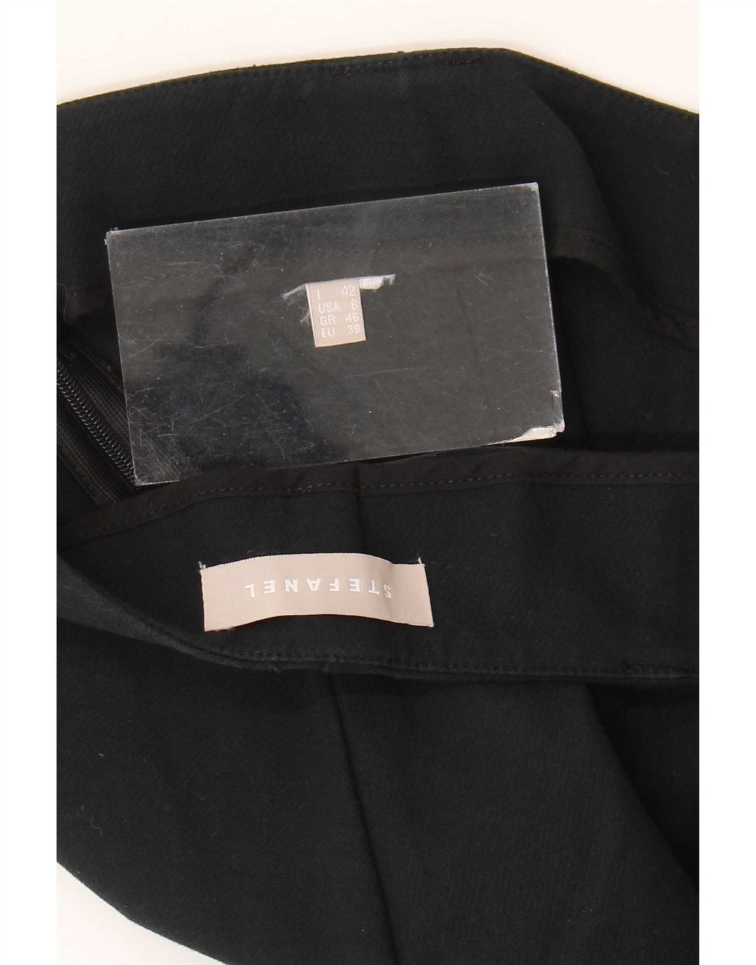 Stefanel Dame Bootcut Casual Bukser IT 42 Medium W30 L30 Sort