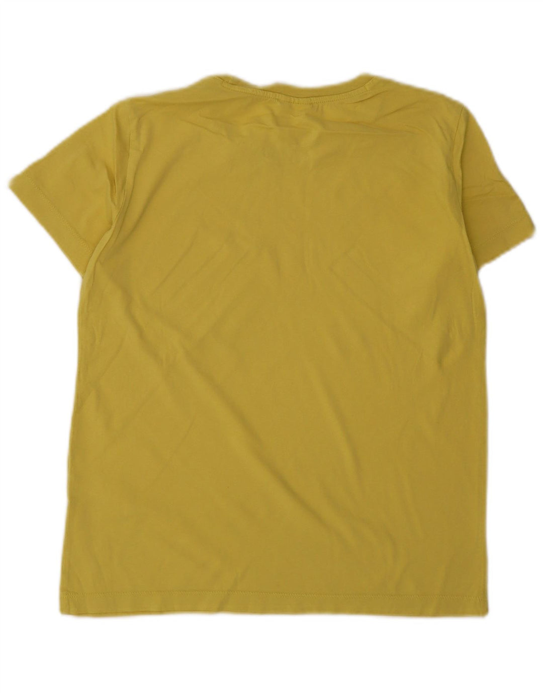 Champion Dame Grafisk T-Shirt Top UK 12 Medium Gul