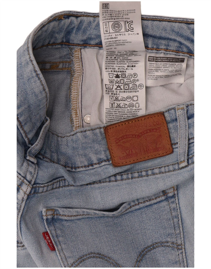 LEVI'S Dame 715 Bootcut Jeans W28 L30 Blå Bomuld