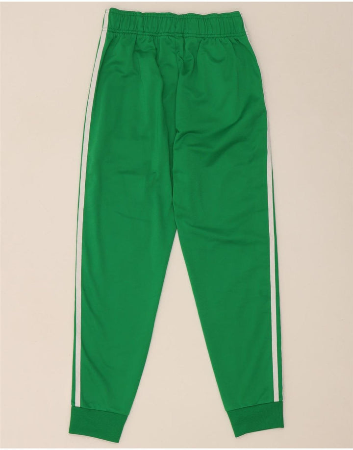 Adidas Drenge Træningsdragt Bukser Joggers 12-13 År Grøn Polyester