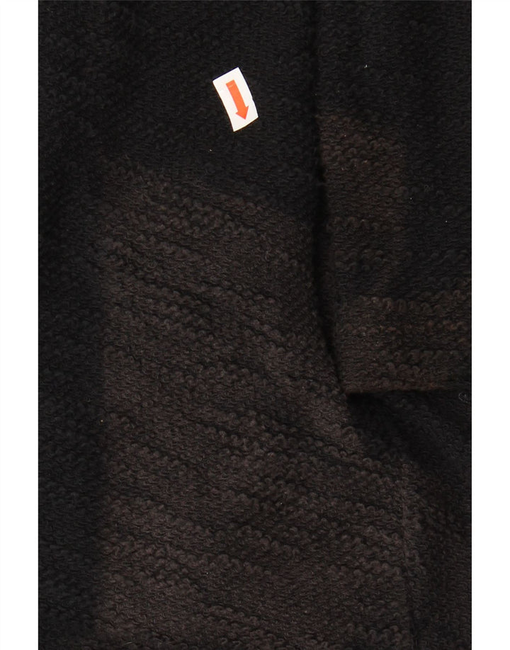 Zara Herre Longline Cardigan Sweater XL Sort Bomuld