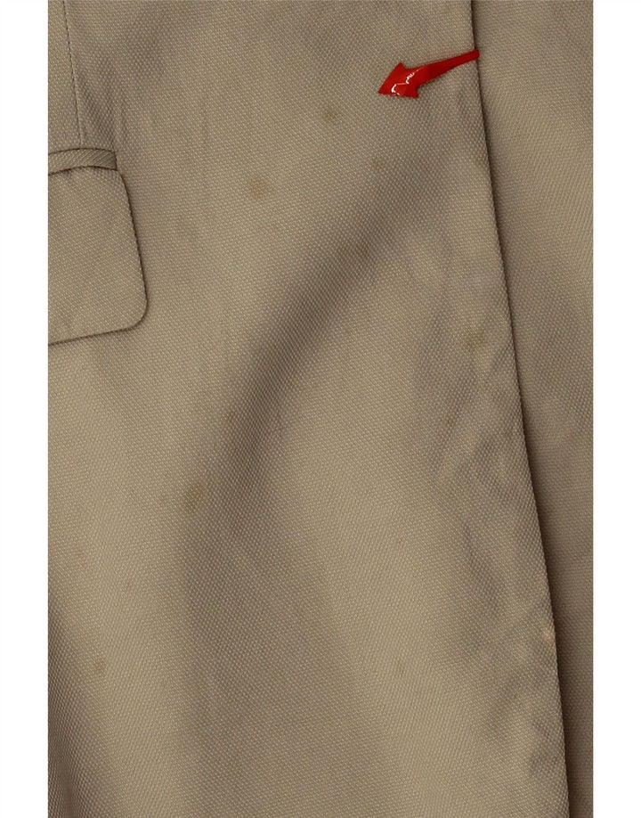 ZARA Womens 1 Button Blazer Jacket UK 12 Medium Beige Lyocell