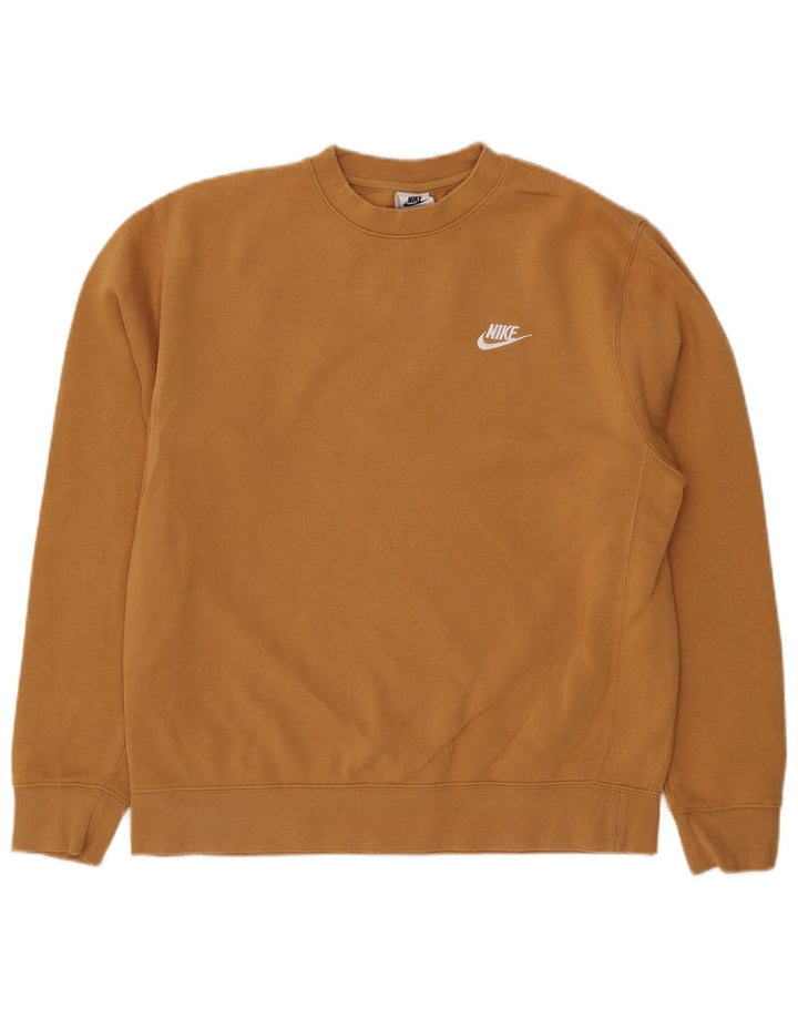 NIKE Sweatshirt til mænd Medium Beige Bomuld