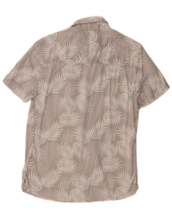 Mountain Warehouse Kortærmet Herreskjorte Medium Grey Floral Bomuld