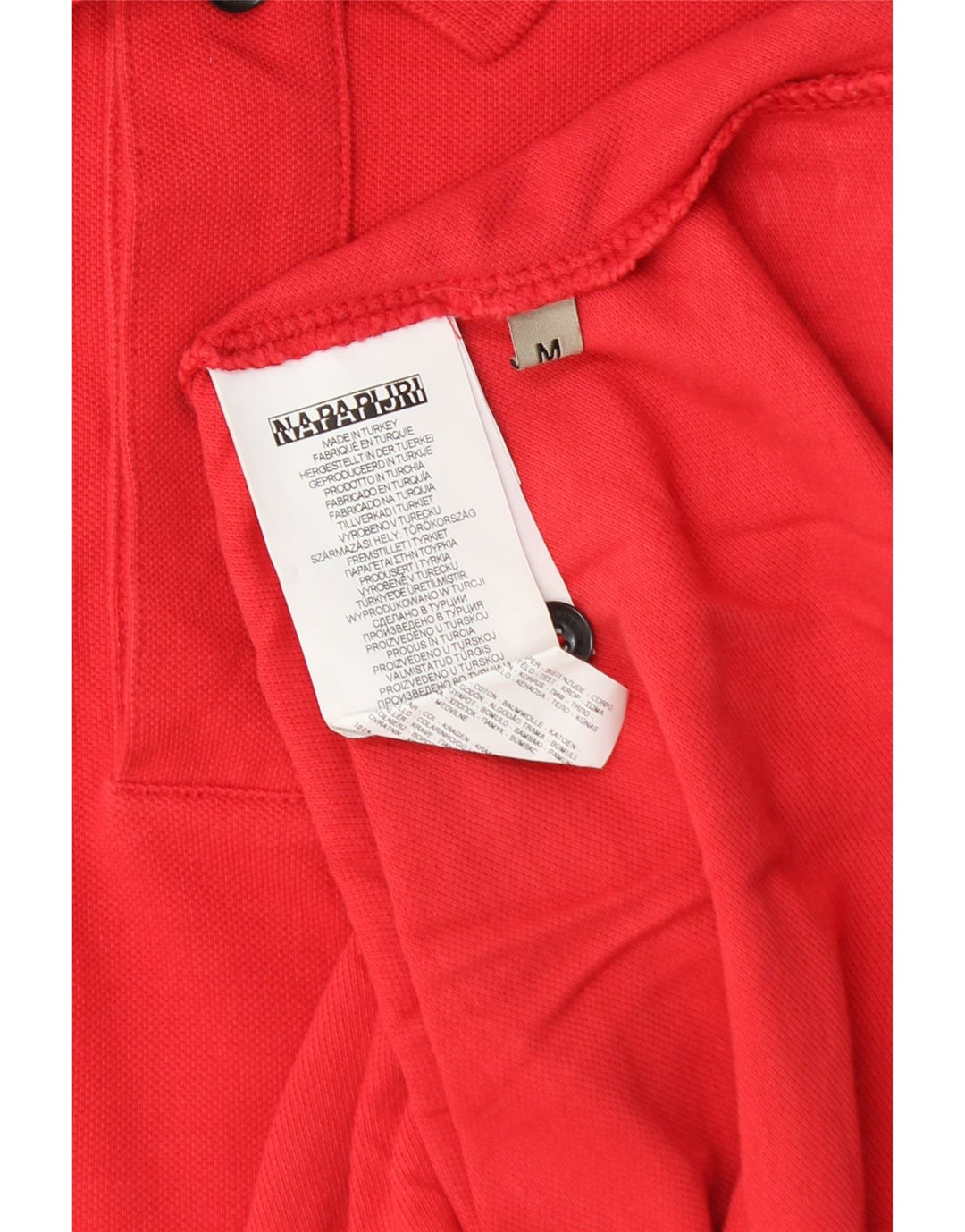 Napapijri herre poloshirt Medium rød bomuld