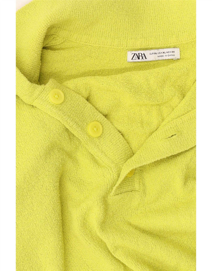 Zara Polo Shirt til mænd XL Gul