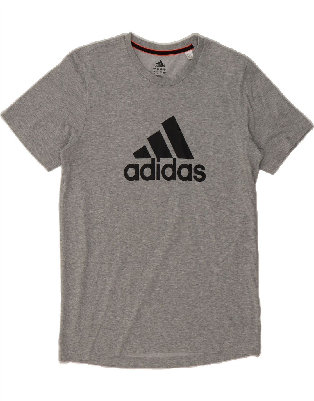 ADIDAS Mens Climalite Graphic T-Shirt Top Medium Grey Cotton Vintage Adidas and Second-Hand Adidas from Messina Hembry 