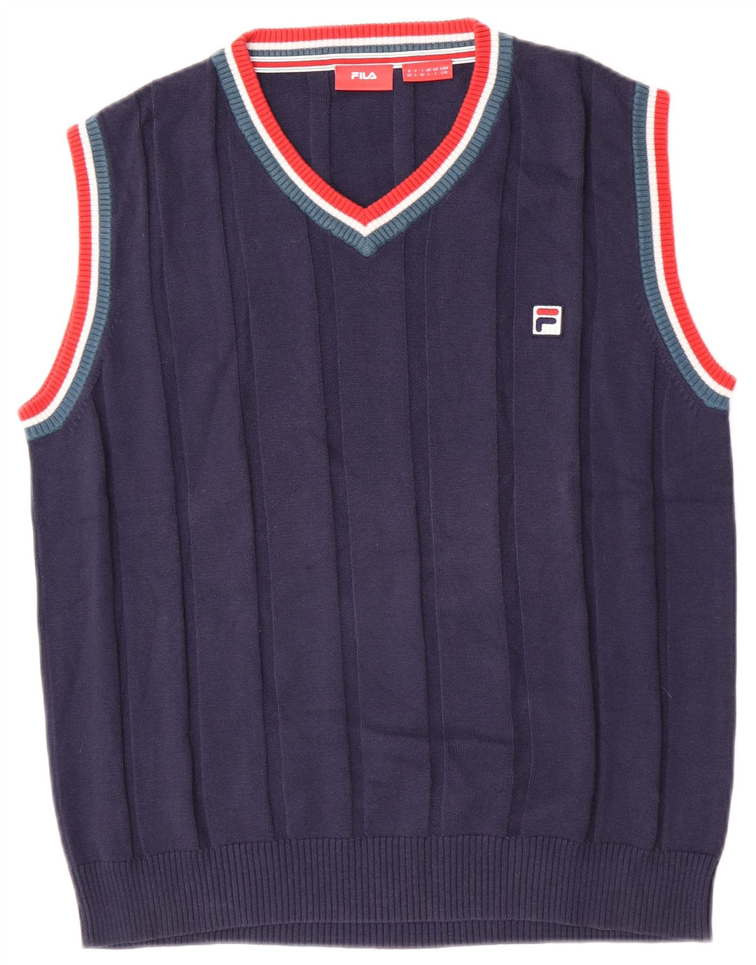 Fila Vest Tank Top Stor Marineblå Colourblock Bomuld