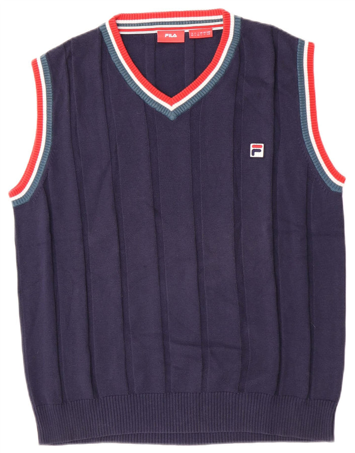 Fila Vest Tank Top Stor Marineblå Colourblock Bomuld