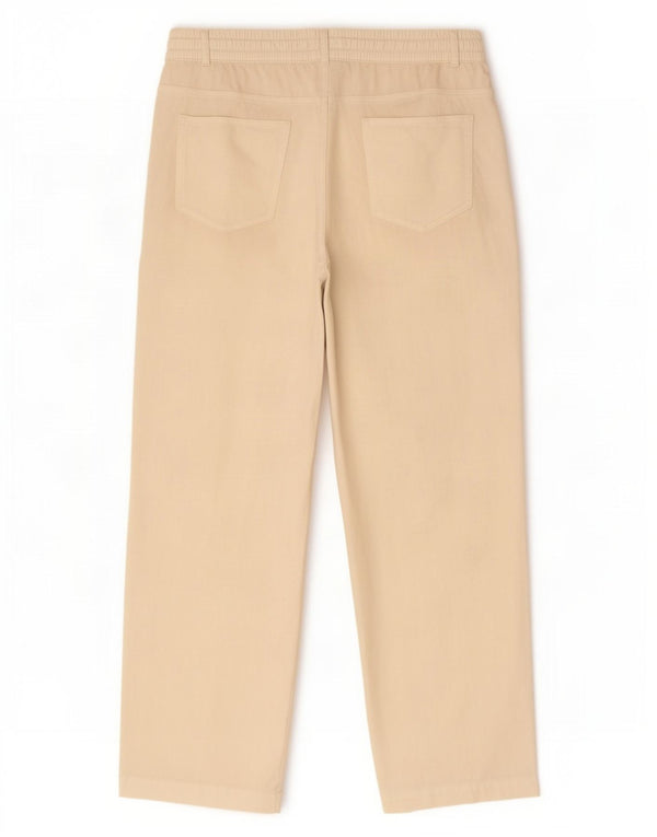 Marks & Spencer lige bukser til kvinder UK 14 Large W34 L29 White Linen