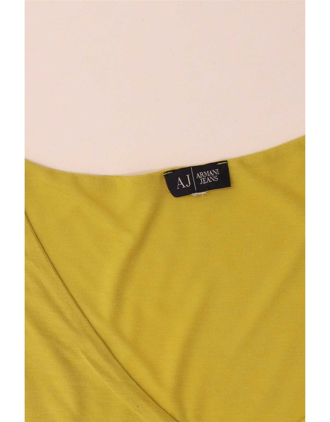 Armani Dame Top Langærmet UK 14 Medium Gul