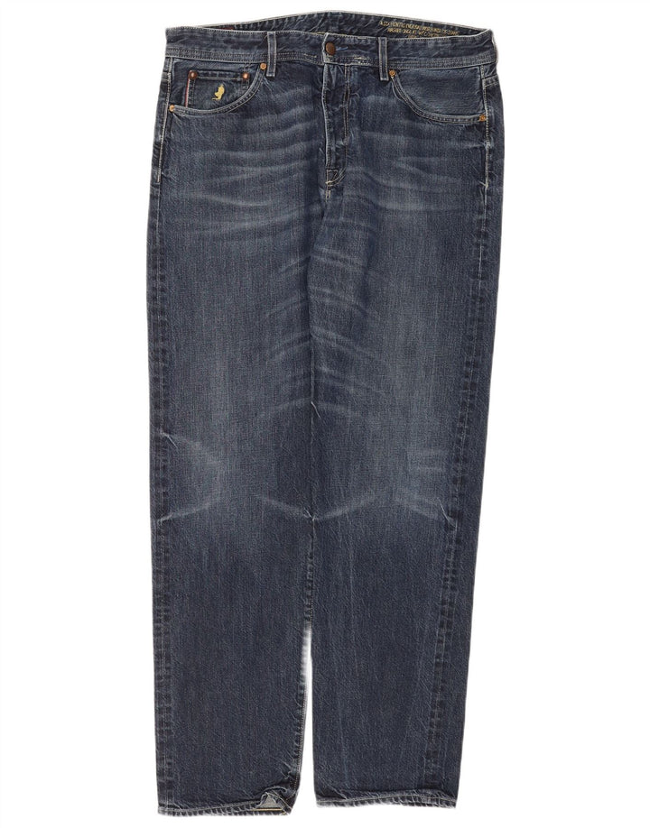 Marlboro Classics Straight Jeans til mænd W36 L34 Blå Bomuld