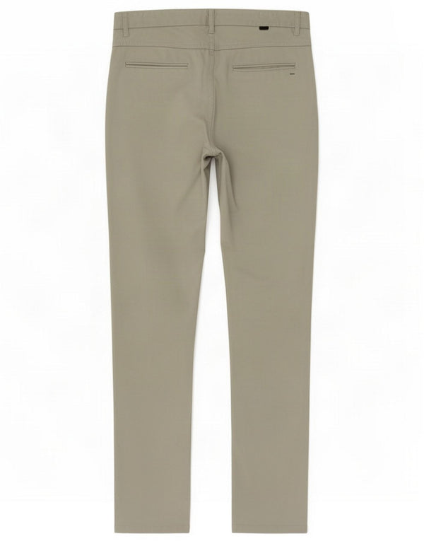 Zara Mens Slim Chino Trousers EU 40 Medium W31 L33 Grey Cotton