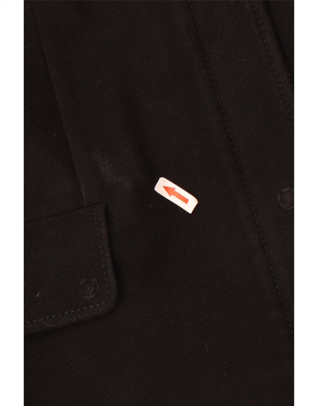 Benetton Dame Overfrakke IT 46 Stor Sort Uld