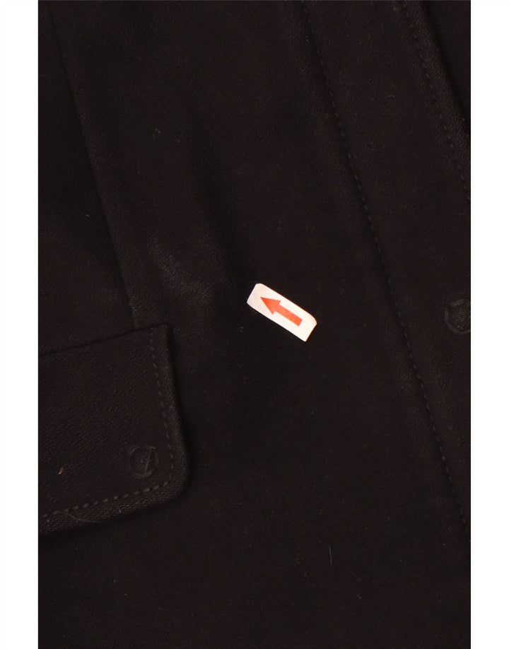 Benetton Dame Overfrakke IT 46 Stor Sort Uld