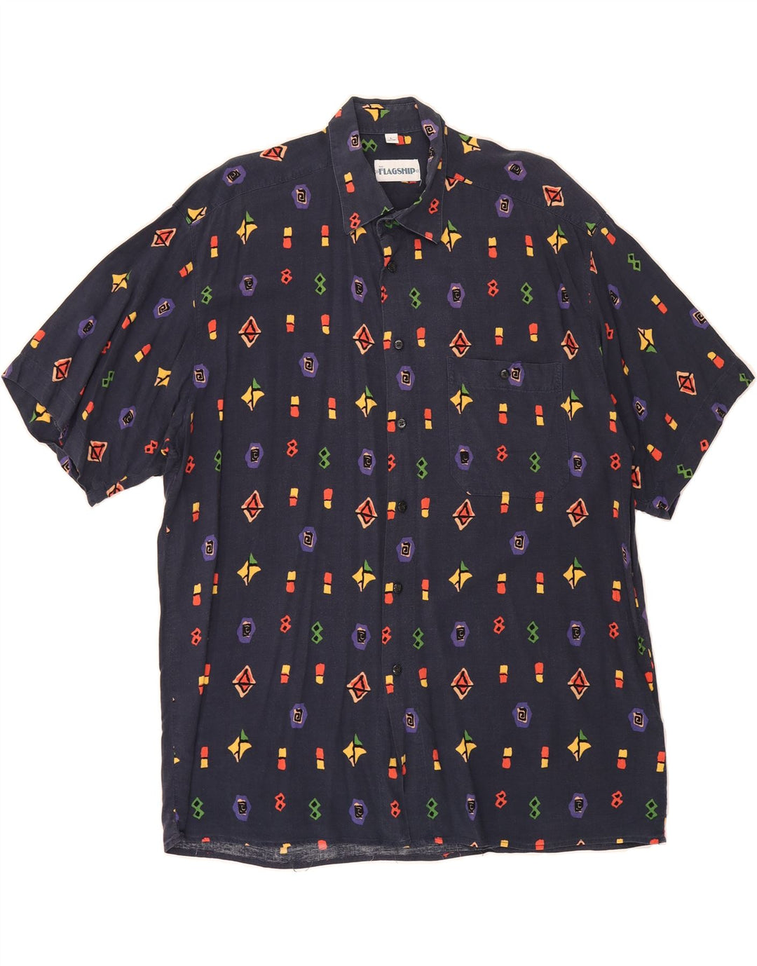 Mens Short Sleeve Shirt Large Vintage Vintage and Second-Hand Vintage from Messina Hembry 