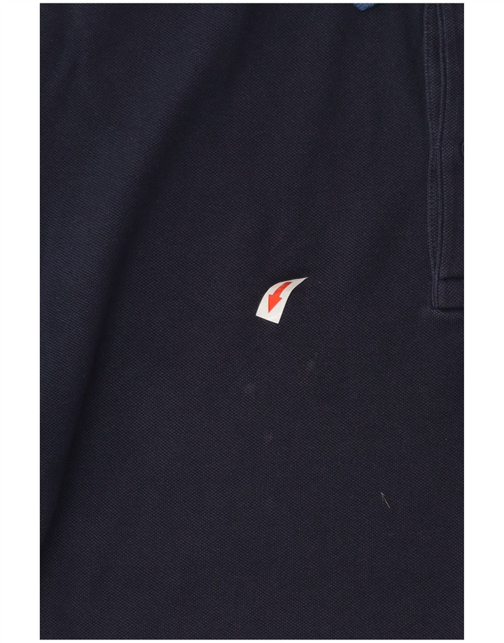 LACOSTE Herre Slim Fit Polo Shirt Størrelse 5 Large Navy Blue Bomuld