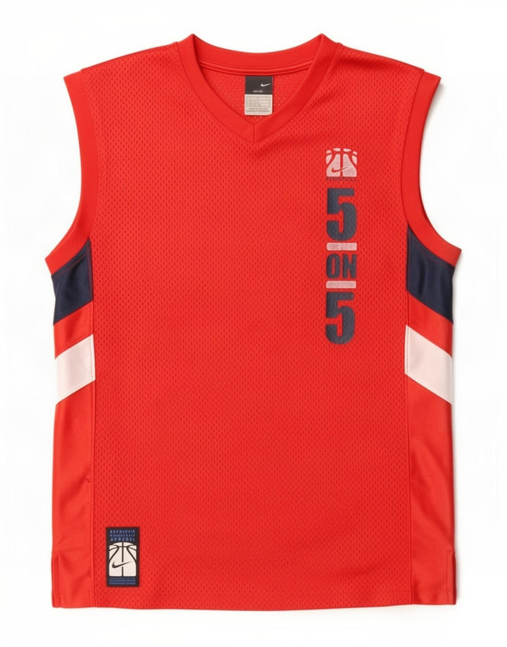 Nike drenge grafisk vest top 12-13 år stor rød farveblok